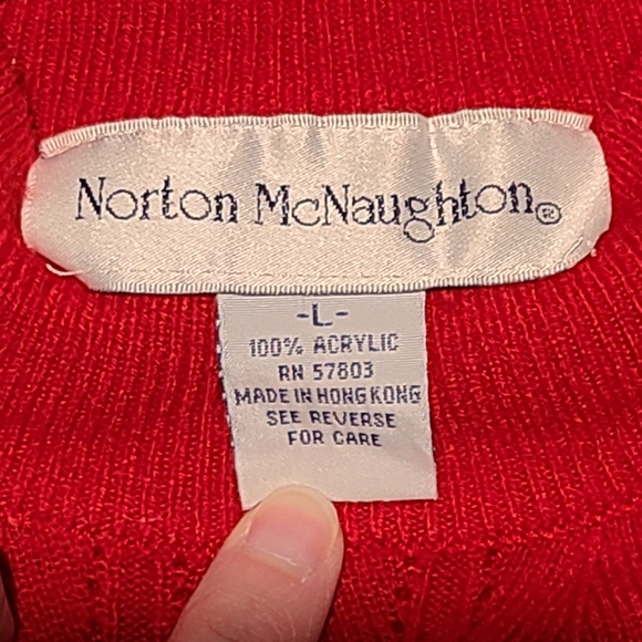 Vintage red short sleeve sweater - Picture 3 of 5